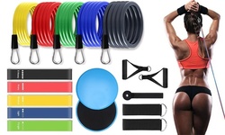 19 Resistance Bands Stackable Exercise Bands Loop Resistance Bands Core Sliders