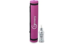 Zennery Non-Slip Yoga Mat with Adjustable Carrying Strap and Yoga Mat Cleaner
