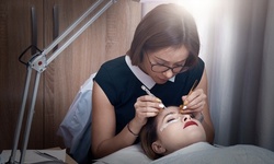 Full Set of Eyelash Extensions with Eyebrow Threading at Kris Lash & Beauty Studio (45% Off)