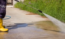 $106 for Pressure Washing for a Three-Car Driveway and Sidewalk from Aall Bright ($200 Value)