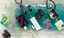 One-Hour Fused Dichroic Glass Pendant Class at KATGLASS, The Stained Glass Studio of Clearwater (Up to 58% Off) 