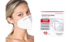 10-Pack KN95 5-Layer Face Masks Individually Wrapped Face Covers 