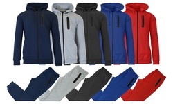 Men's 2-Piece Slim Fit French Terry Jogger & Hoodie Set