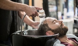 Two Classic Haircuts, or One with Optional Scalp Treatment at Eighteen Eight Fine Men's Salons (Up to 57% Off)