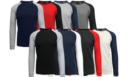 4-Pack Galaxy By Harvic Men's Raglan Thermal Shirts (S-5XL)