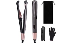Ionic Hair Curler 2 in 1 Professional Flat Iron for Hair Straightening Curling