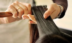 One Keratin Treatment with Optional Haircut at The Cut Beauty Salon (Up to 51% Off)