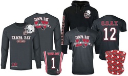 Men's Tampa Bay Football Champions Shirts or Hoodies with Gaiter