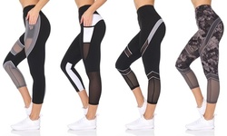 4Pack Womens High Waist Activewear Workout Leggings (Multiple Options)