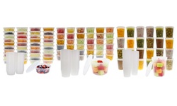 Meal Prep Food Storage Containers with Lids (48, 72, 80-Piece Set)