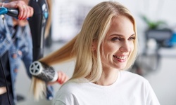 Haircut with Shampoo, Blow-Dry, and Optional Root Touch-Up from Mellissa at Hot Heads Salon (Up to 55% Off)