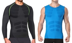 Men's Full-Sleeve Shirt with Targeted Compression 