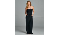 Pocket Strapless Maxi Dress