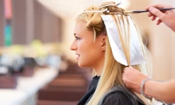 Face-Framing or Partial Highlights with Haircut and Style at My Hair By Morgan (Up to 34% Off)