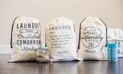 One, Two, Three, Five, or Ten Personalized Jumbo Laundry Bags from Qualtry (Up to 86% Off)
