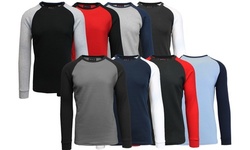 Galaxy By Harvic Men's Raglan Thermal Shirt (S-5XL)
