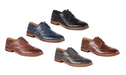 Signature Black Label Men's Original Wing tip Shoes- Sizes up to 15