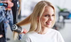 Blowout, Blow-Dry, Conditioning, Highlights, Balayage, and More at Aaron Emanuel Salon (). Five Options Available.
