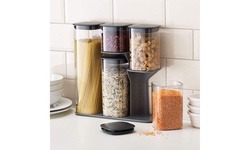 Joseph Joseph Dry Food Storage Container Set with Stand, (3-/5- Piece)