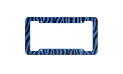 2 Pack of Zebra License Plate Frames - Assorted Colors