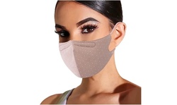 Adult Woman Polka Dot Print Adjustable Washable Safet Protect Haze Face Mask
