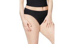 JUST MY SIZE Women's Bikini Panties Breathable Cotton Plus Size 5-pk Colors Vary