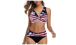Women Padded Push-up Bra Bikini Set Ruffles Swimsuit Low Waist Bathing Suit Swim