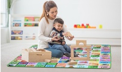 iMounTEK Reversible & Foldable Kids Learning Play Mat with Storage Bag