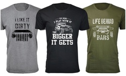 Men's Awesome Jeep Joke T-Shirts (Extended Sizes Available)