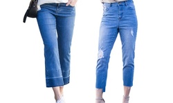 Women's Cropped Denim. Plus Sizes Available 