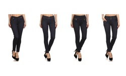 LA12ST Women's Knit Stretch Jeggings with Pockets