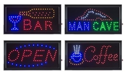 LED Lighted Neon Electric Display Signs with Animation by Lavish Home