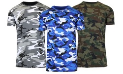 2-Pack Men's Galaxy By Harvic Short Sleeve Camo Printed Crew Neck Tee (S-2XL)