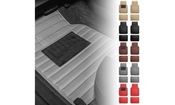 Universal All-Season Heavy Duty Luxury Faux Leather Stripe Floor Mats F12001-G