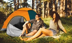 iMounTEK 3-4 Person Pop Up Tent with 2 Net Doors & Carrying Bag