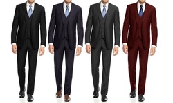 Braveman Men's Slim-Fit Suits (3-Piece)