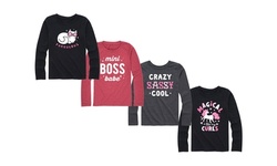 Instant Message: Who Run The World Curls Girls Long Sleeve Tee 