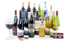 15 Bottles of Premium Wine from Splash Wines + Free Corkscrew and a bonus $30 Gift voucher (83% Off)