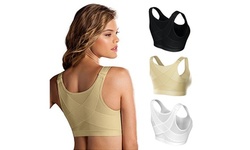 Women Posture Corrector Bra Wireless Back Support Lift Up Yoga Bra Underwear