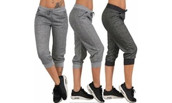 Women Sweatpants Capri Pants Jogger Running Yoga Fitness Pants Sports Trousers