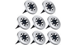 8-Pack: Hakol LED Solar Outdoor Waterproof Ground Lights for Patio Pathway