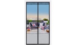 Magnetic Screen Door with Durable Fiberglass Mesh Curtain (Fits 32"x80")