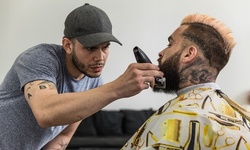 Men's Haircut with Neck Shave and Optional Barbering Services at Innovate Salon Academy (Up to 48% Off)