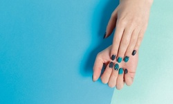 Manicure and Pedicure from Linda at Audrey Salon (Up to 37% Off). Four Options Available.