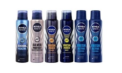 6 Pack Mens Nivea Deodorant Anti Perspirant Spray