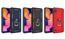 Impact Resist Dual Layers Magnetic Metal Ring Case for Samsung Galaxy A10E