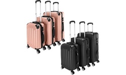 3 PCS Luggage ABS Trolley Case  Travel Spinner Wheels Suitcase