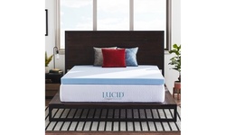 LUCID Comfort Collection Gel Memory Foam Mattress Topper - Multiple Options