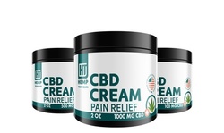 CBD Cream 500mg 1000mg 2oz jar from Hemp Techniques, Pain Relief