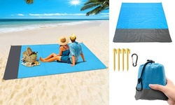Oversized Lightweight Portable Beach Mat Picnic Blankets Sand Proof Mat 